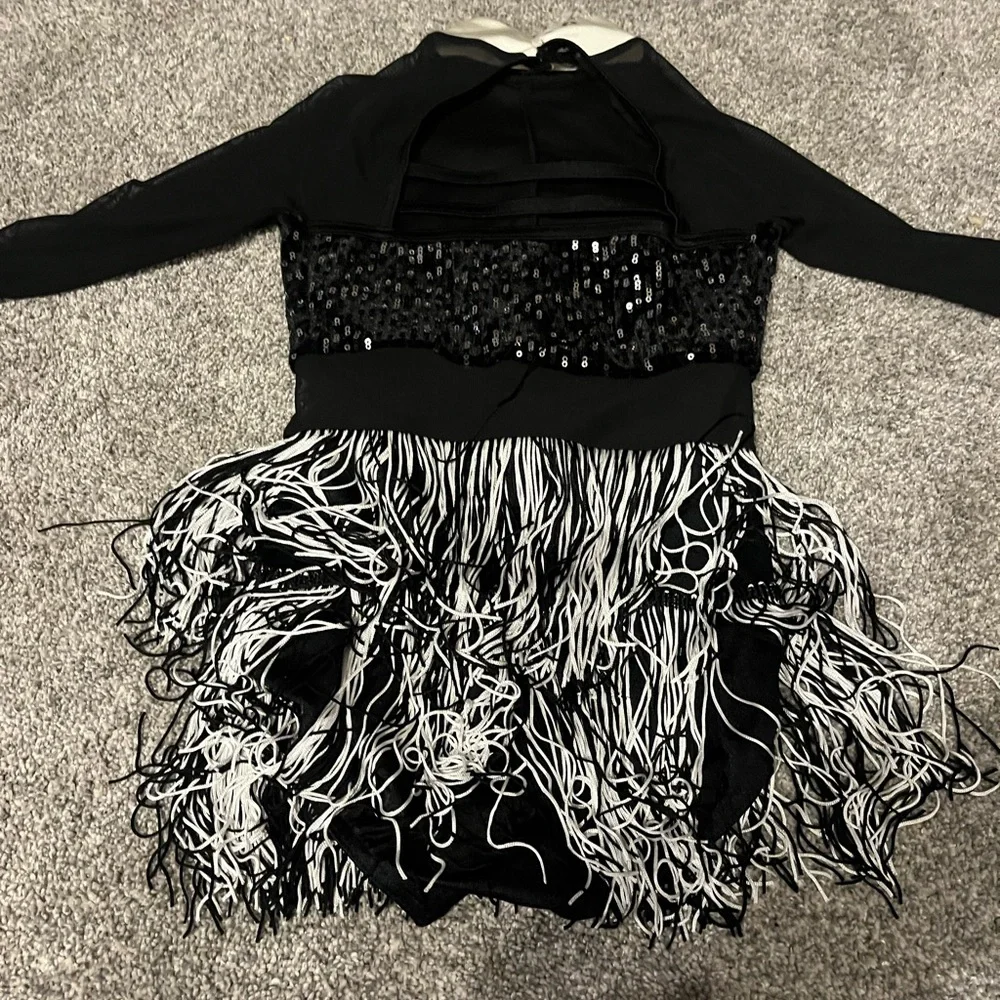 Weissman Black and White It’s Not Unusual kids size Large child Dance Costume